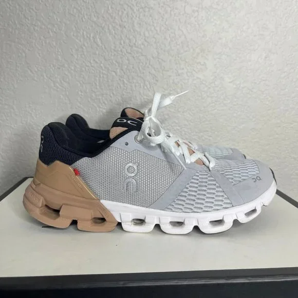 On Cloudflyer Swiss Engineering Glacier Rosebrown Running Shoes Women's Size 7 - Picture 3 of 11